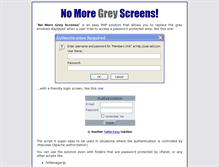 Tablet Screenshot of nomoregreyscreens.com